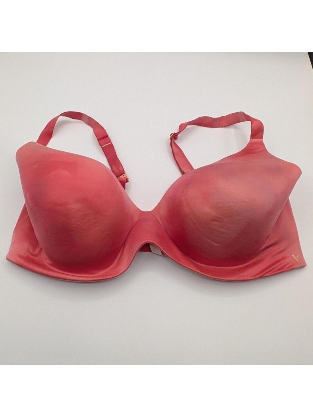 Victoria's Secret 38DD Coral Tie Dye Perfect Coverage Lightly Lined Underwire